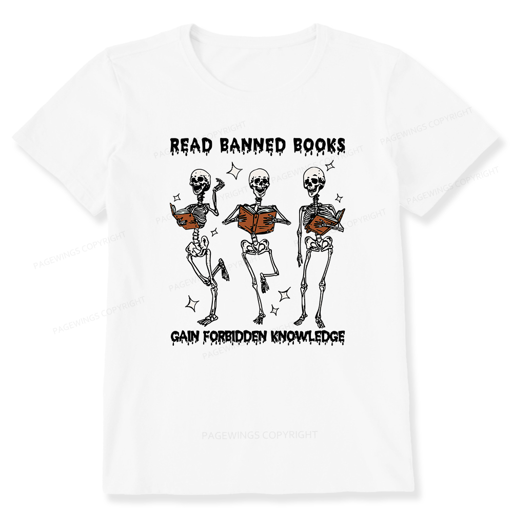Pagewings Read Banned Books Gain Forbidden Knowledge Classic T-shirt