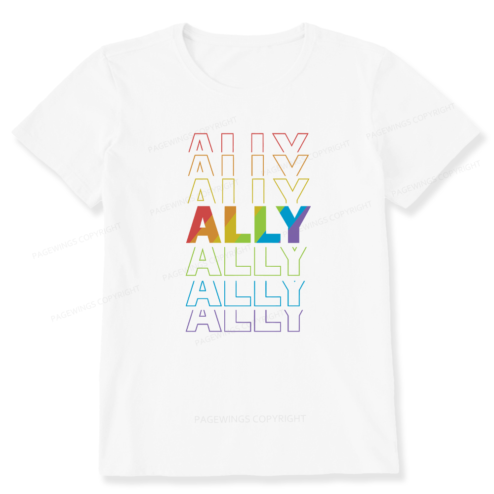 Pagewings LGBTQ Ally Unisex Classic T-shirt