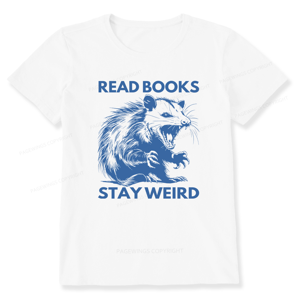 Pagewings Read Books Stay Weird Unisex Classic T-shirt