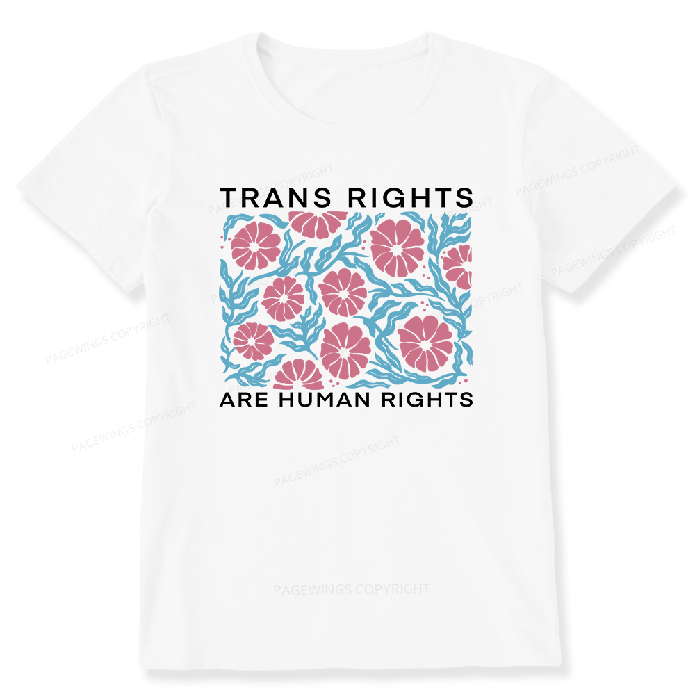 Pagewings Trans Rights Are Human Rights Unisex Classic T-shirt