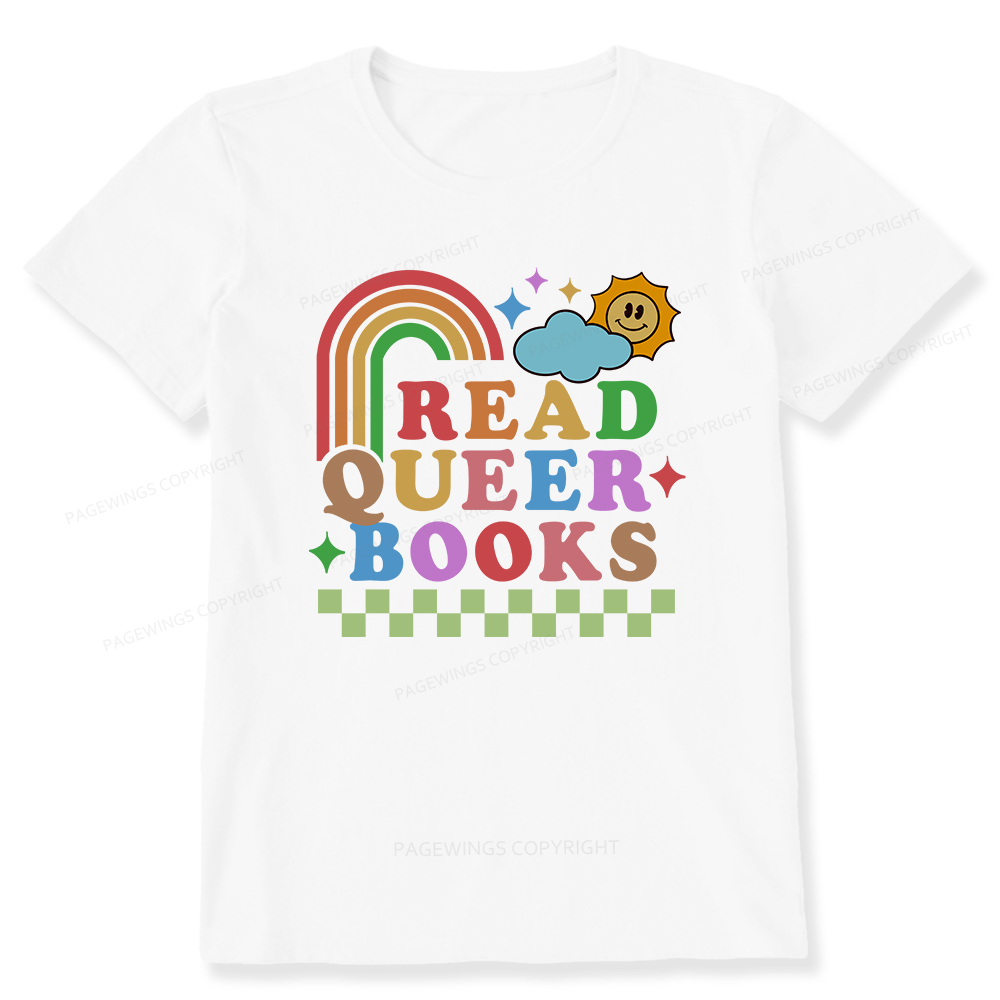 Pagewings Read Queer Books Unisex Classic T-shirt