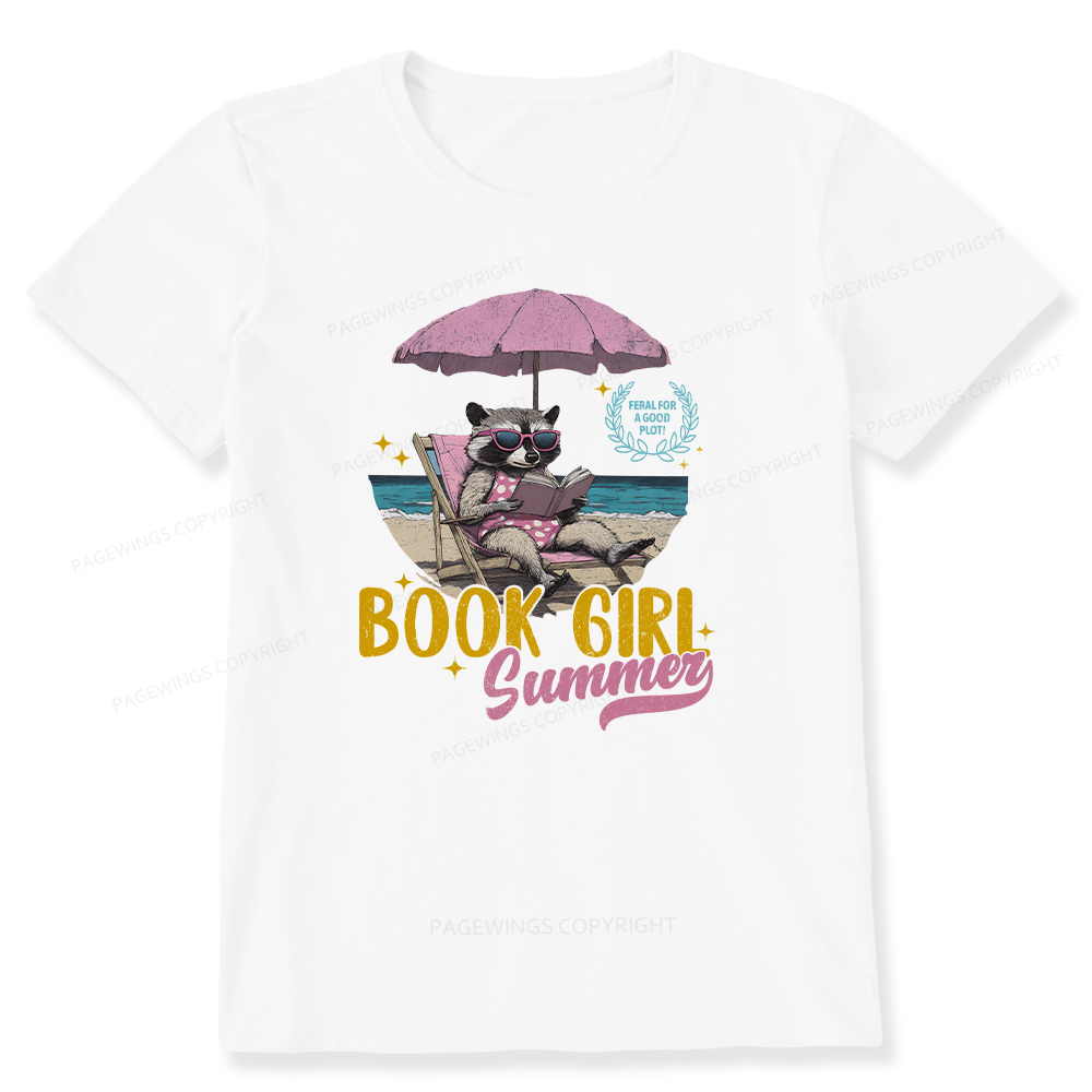 Pagewings Book Girl Summer Unisex Classic T-shirt