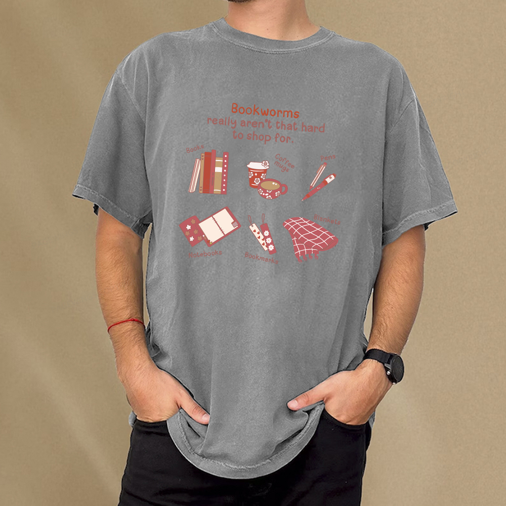 Pagewing Bookworms Really Aren't That Hard To Shop For Unisex Washed T-shirt
