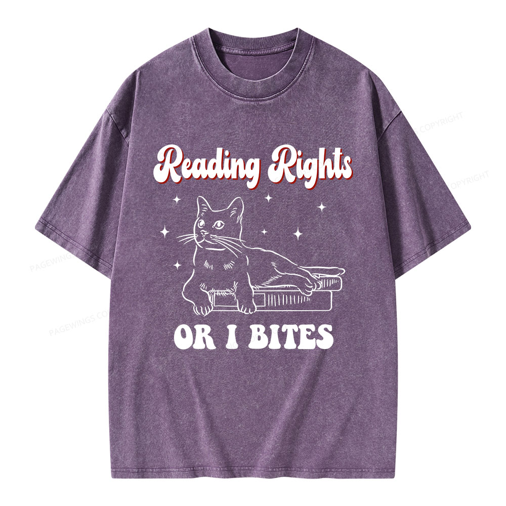 Pagewings Reading Rights Unisex Washed T-shirt