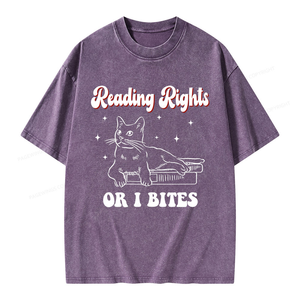 Pagewings Reading Rights Unisex Washed T-shirt