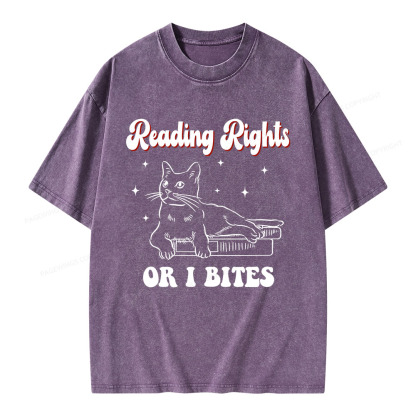 Pagewings Reading Rights Unisex Washed T-shirt