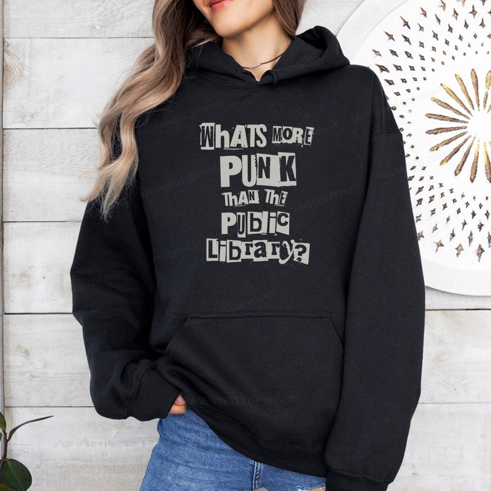 Pagewings What's More Punk Than The Public Library Unisex Classic Hoodie