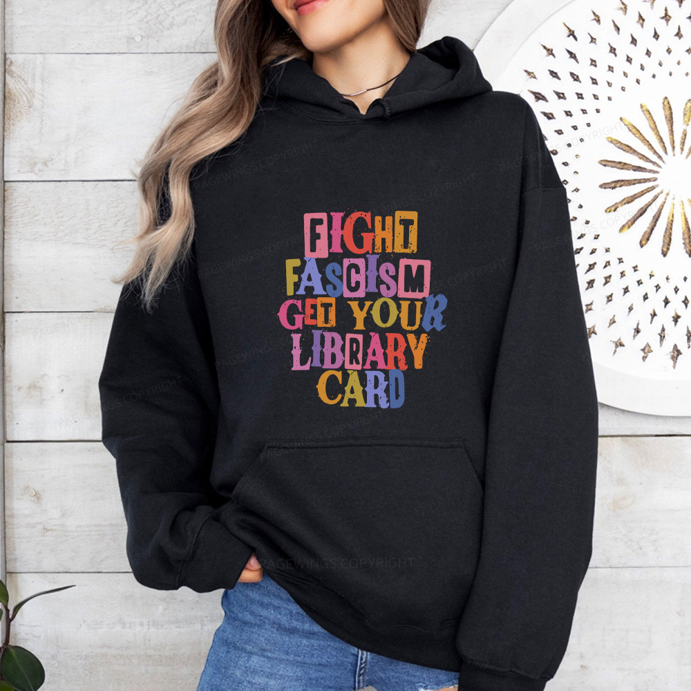 Pagewings Get Your Library Card Unisex Classic Hoodie