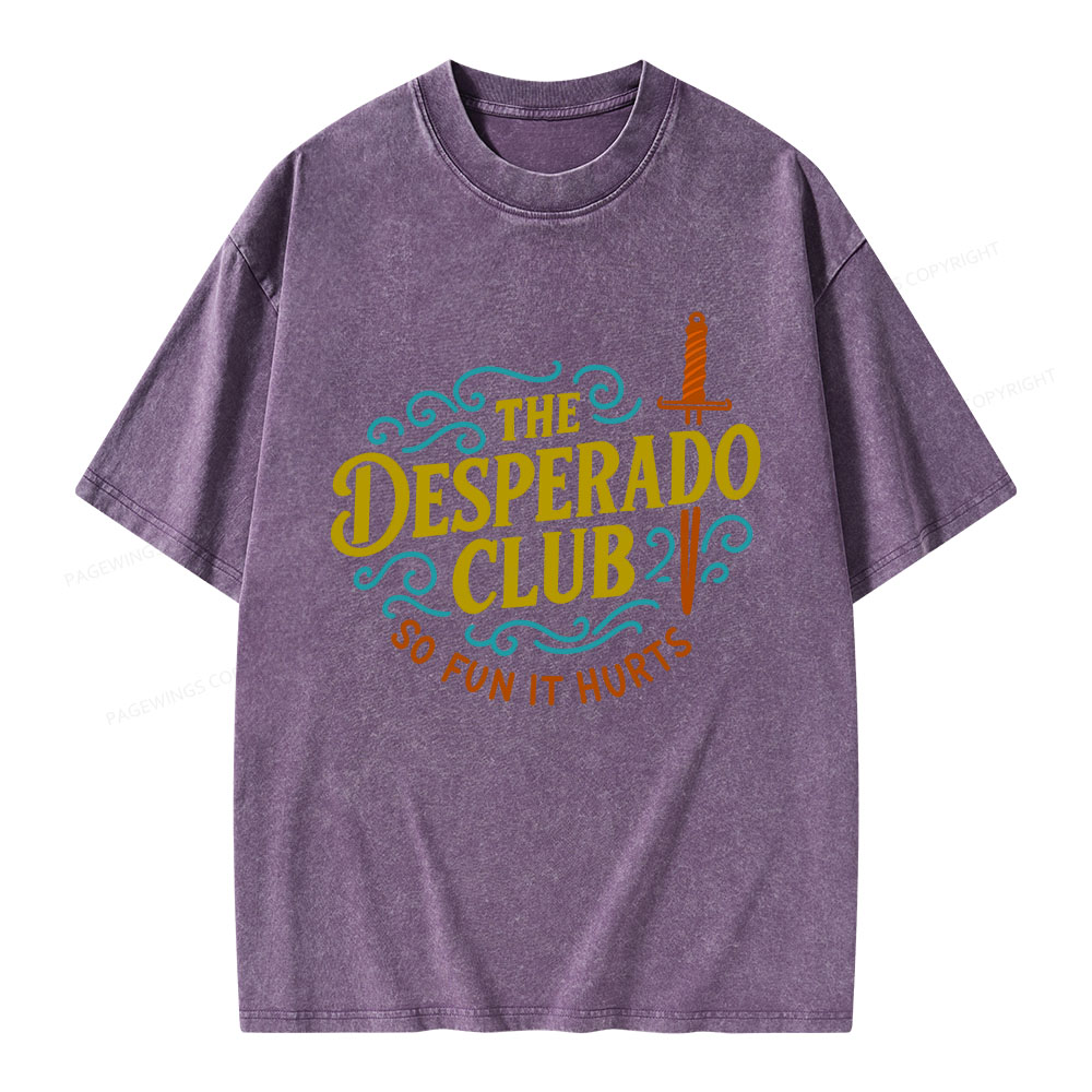 Pagewings The Desperado Club Unisex Washed T-shirt