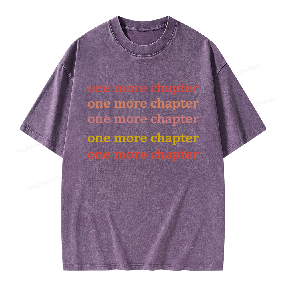 Pagewings One More Chapter Unisex Washed T-shirt