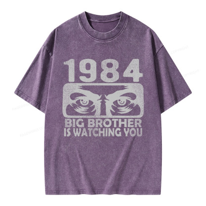 Pagewings Big Brother is Watching You Unisex Washed T-shirt