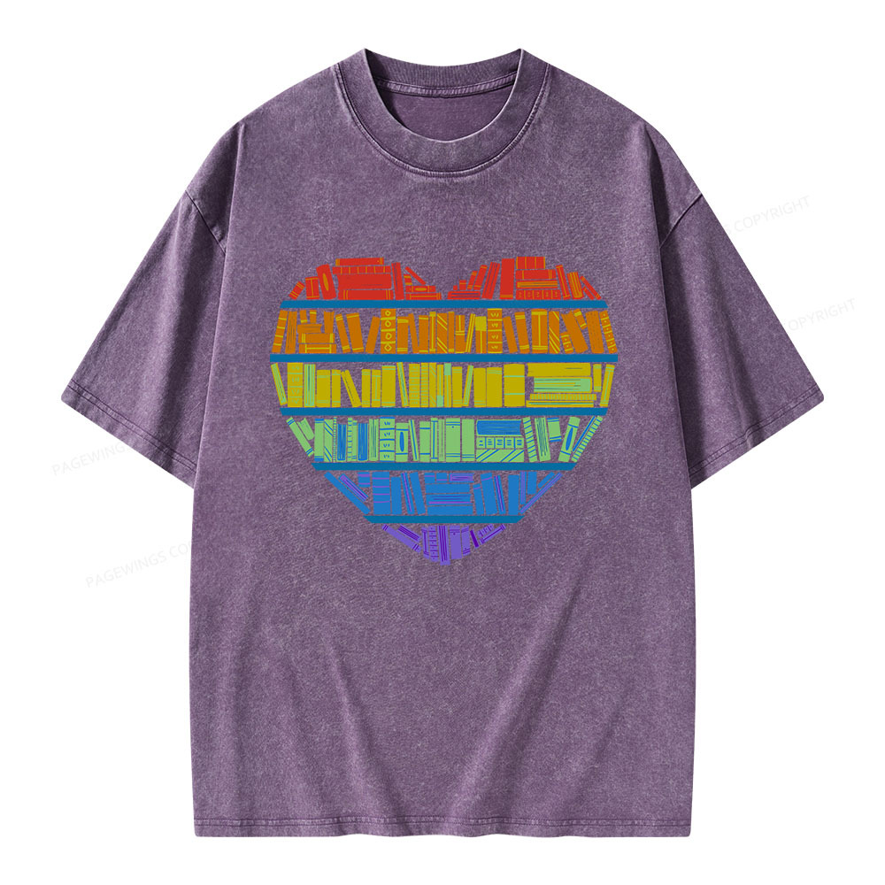 Pagewings All Love for knowledge Unisex Washed T-shirt