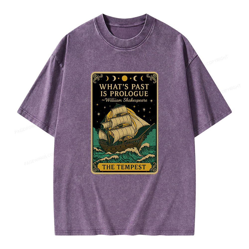 Pagewings What's Past Is Prologue Unisex Washed T-shirt