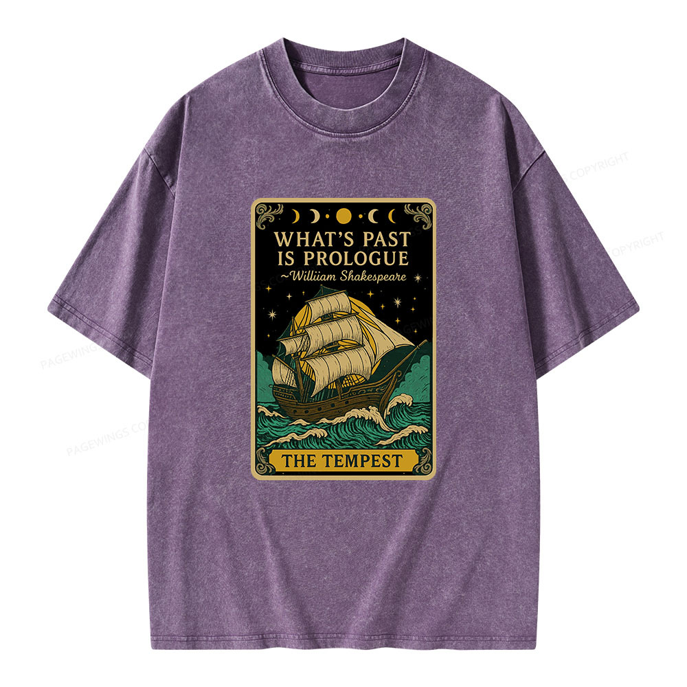 Pagewings What's Past Is Prologue Unisex Washed T-shirt