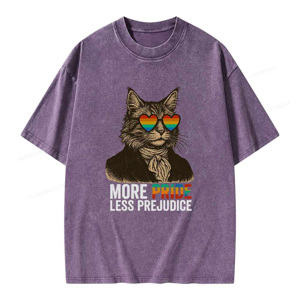 Pagewings Mr Darcy More Pride Less Prejudice Unisex Washed T-shirt