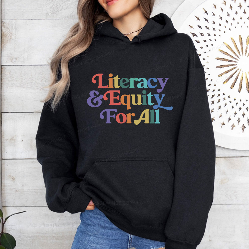 Pagewings Literacy & Equity For All Unisex Classic Hoodie