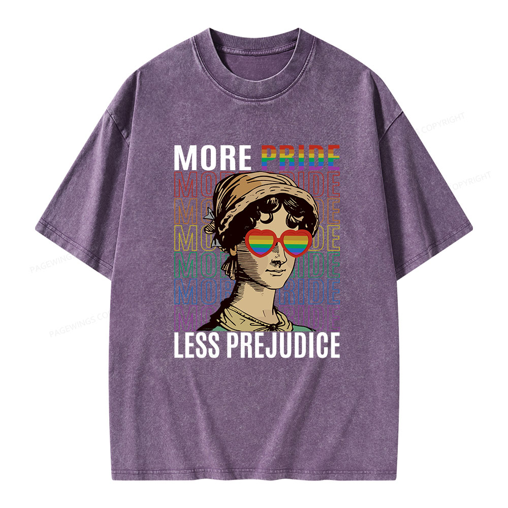 Pagewings More Pride Less Prejudice Love Unisex Washed T-shirt
