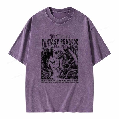 Pagewings Fantasy Reader Shirt Unisex Washed T-shirt