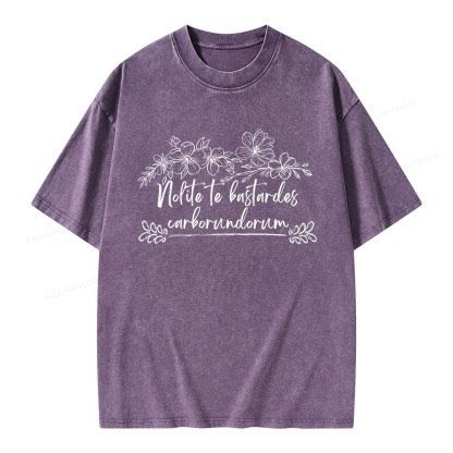 Pagewings Nolite Te Bastardes Carborundorum Unisex Washed T-shirt