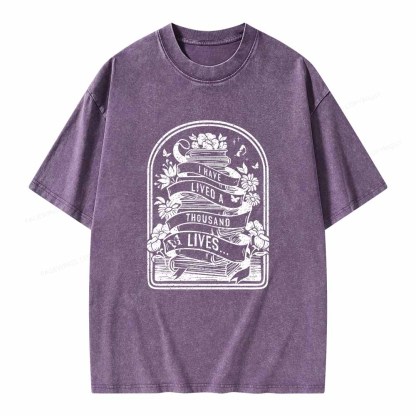 Pagewings Literature Shirt for Bibliophiles Unisex Washed T-shirt