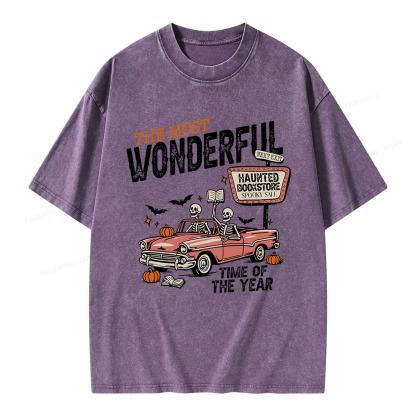 Pagewings The Most Wonderful Unisex Washed T-shirt