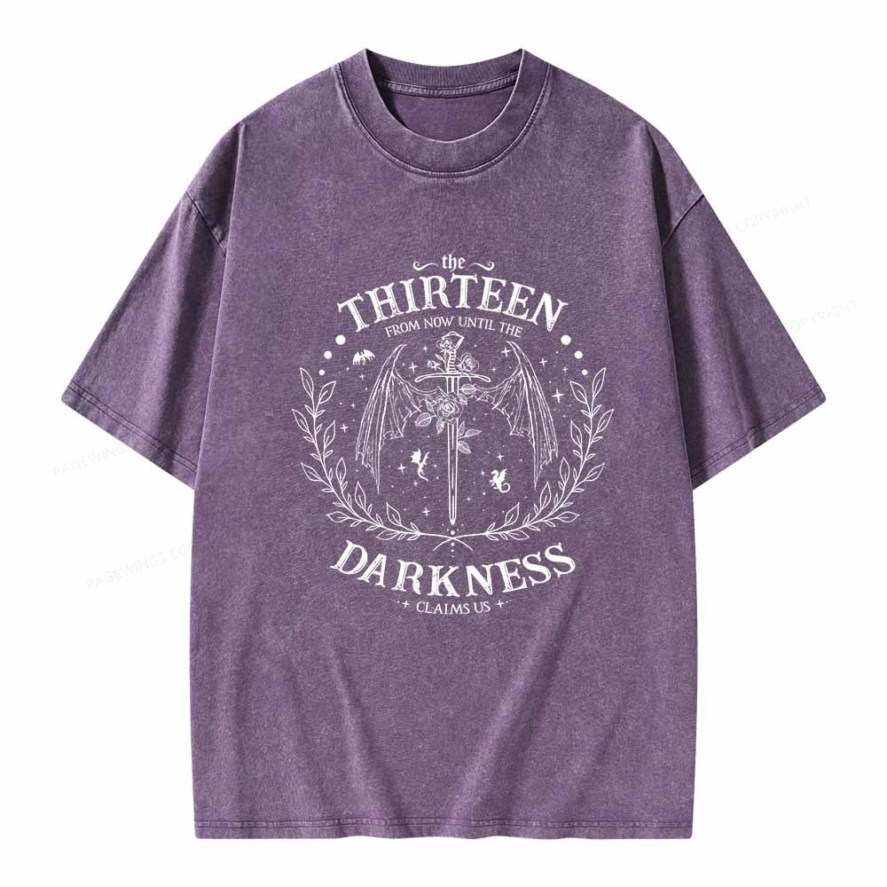 Pagewings The Thirteen Throne Of Glass Unisex Washed T-shirt