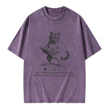 Pagewings To Kill A Mockingbird Book Lover Unisex Washed T-shirt