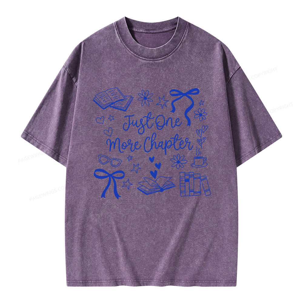 Pagewings Just one More Chapter Unisex Washed T-shirt