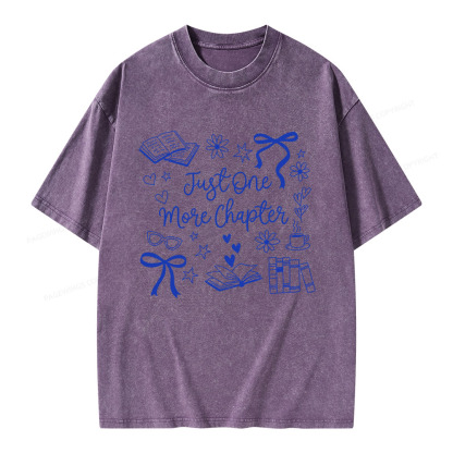 Pagewings Just one More Chapter Unisex Washed T-shirt