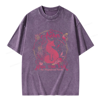 Pagewings The Magnificent North Unisex Washed T-shirt