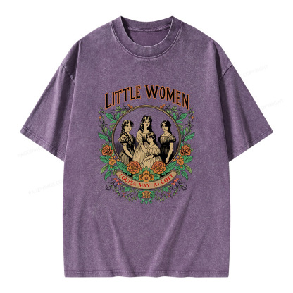 Pagewings Little Women  Unisex Washed T-shirt