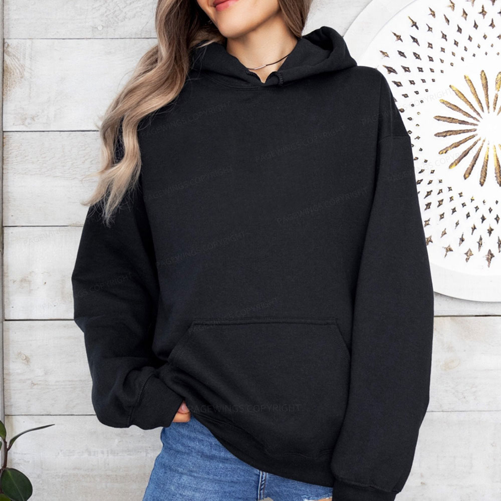 Pagewings Comfortable Solid Color Unisex Classic Hoodie