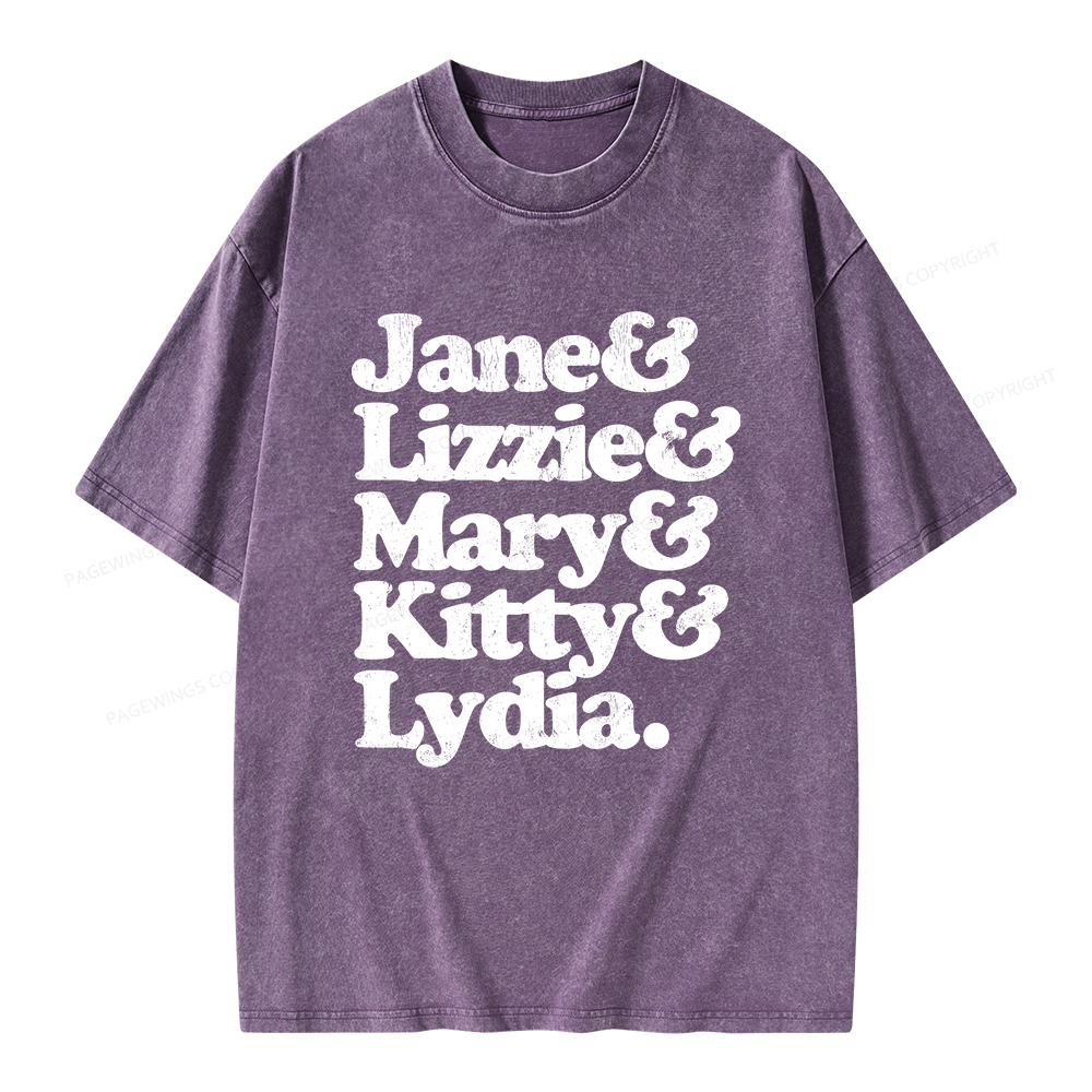 Pagewings Pride and Prejudice Unisex Washed T-shirt