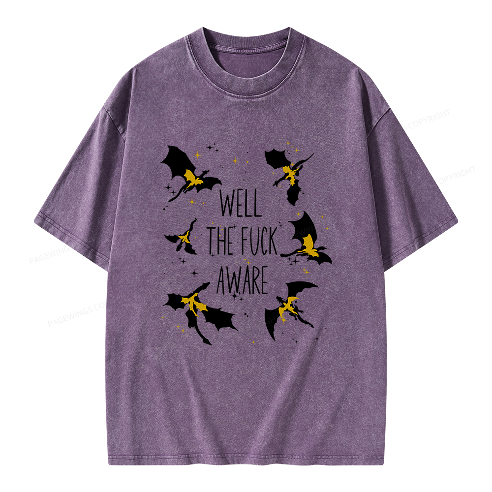 Pagewings Xaden Riorson Quote Unisex Washed T-shirt