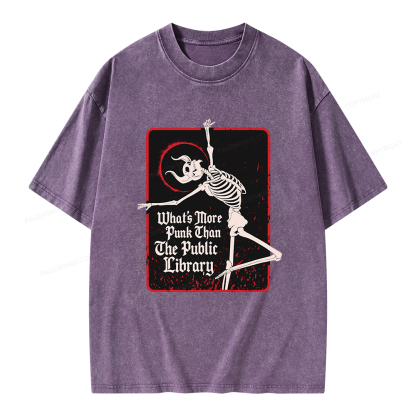 Pagewings What's More Punk Than The Public Library Unisex Washed T-shirt