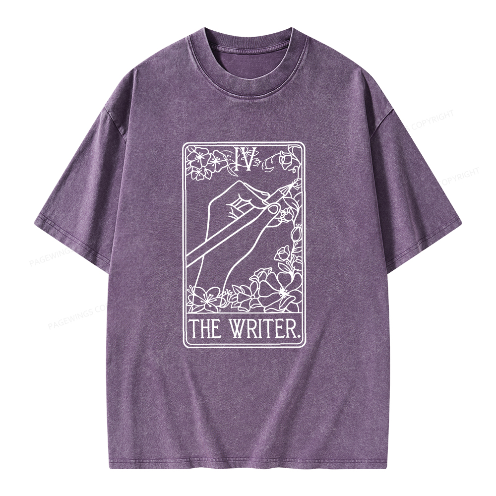 Pagewings The Writer Unisex Washed T-shirt
