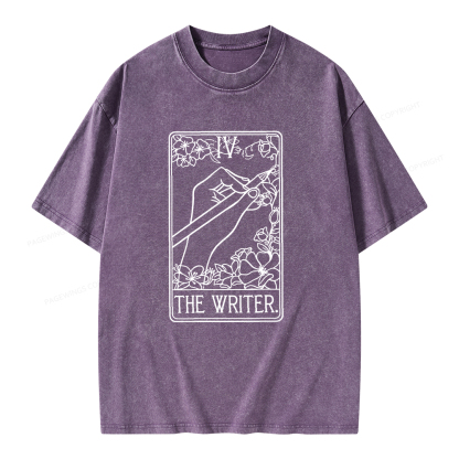 Pagewings The Writer Unisex Washed T-shirt
