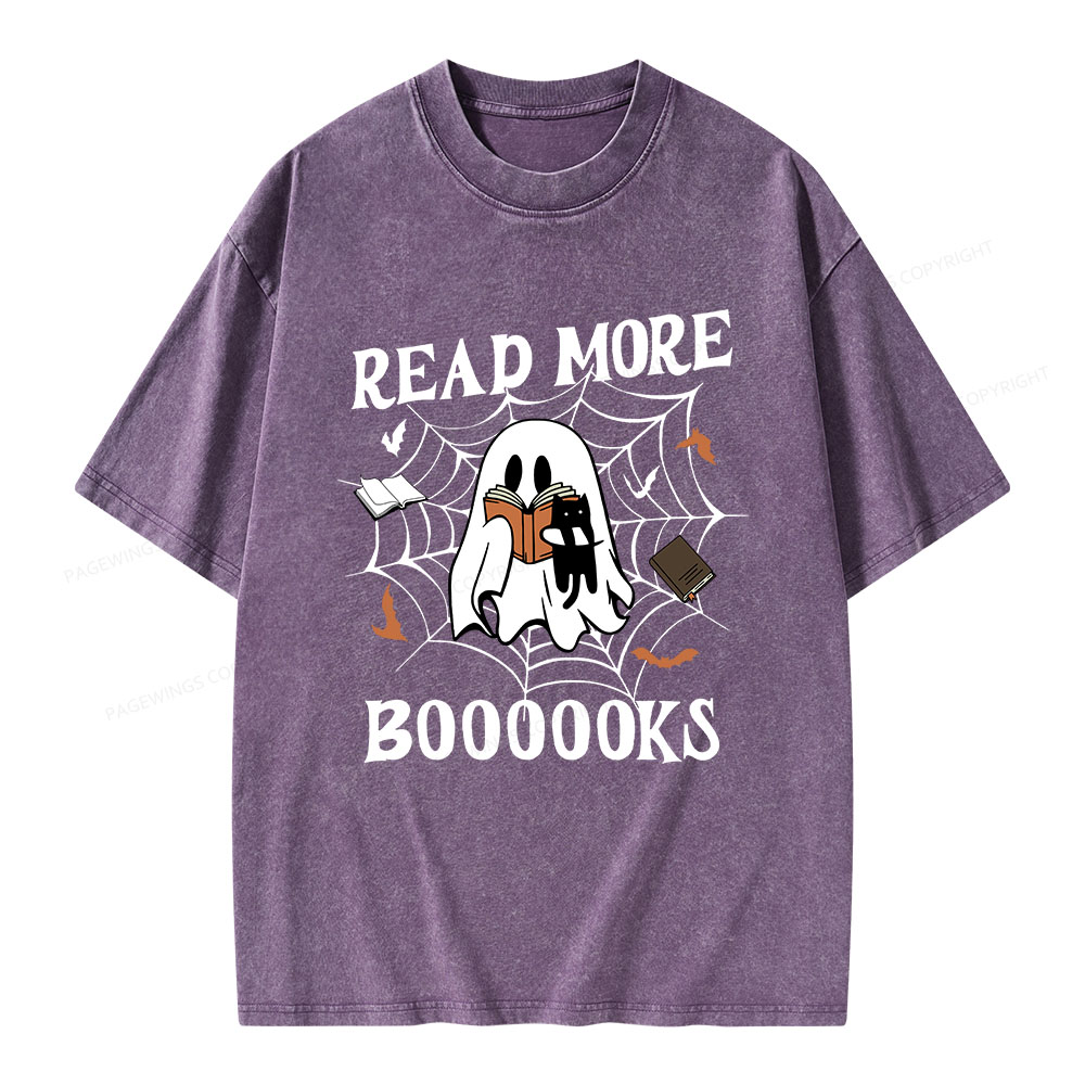 Pagewings Read More Boooooks Unisex Washed T-shirt