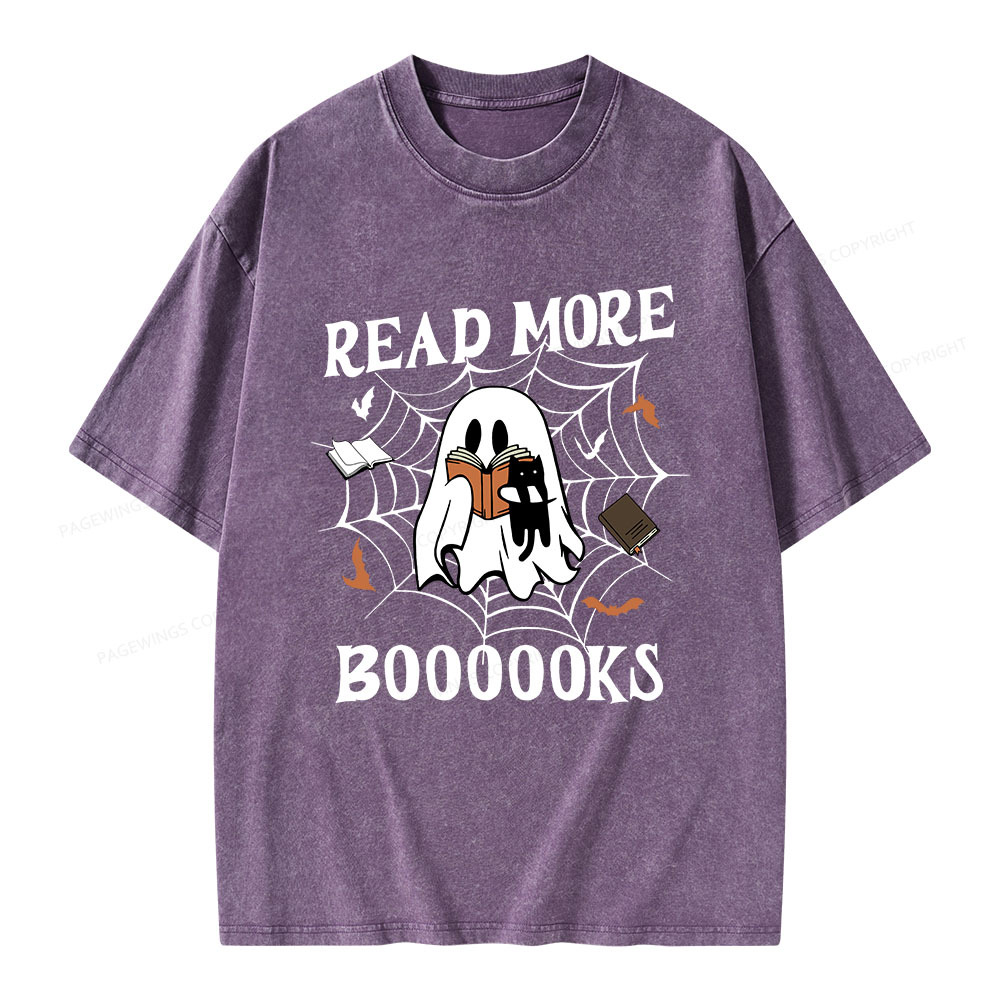 Pagewings Read More Boooooks Unisex Washed T-shirt