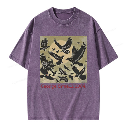 Pagewings It Was Their Final 1984 Unisex Washed T-shirt