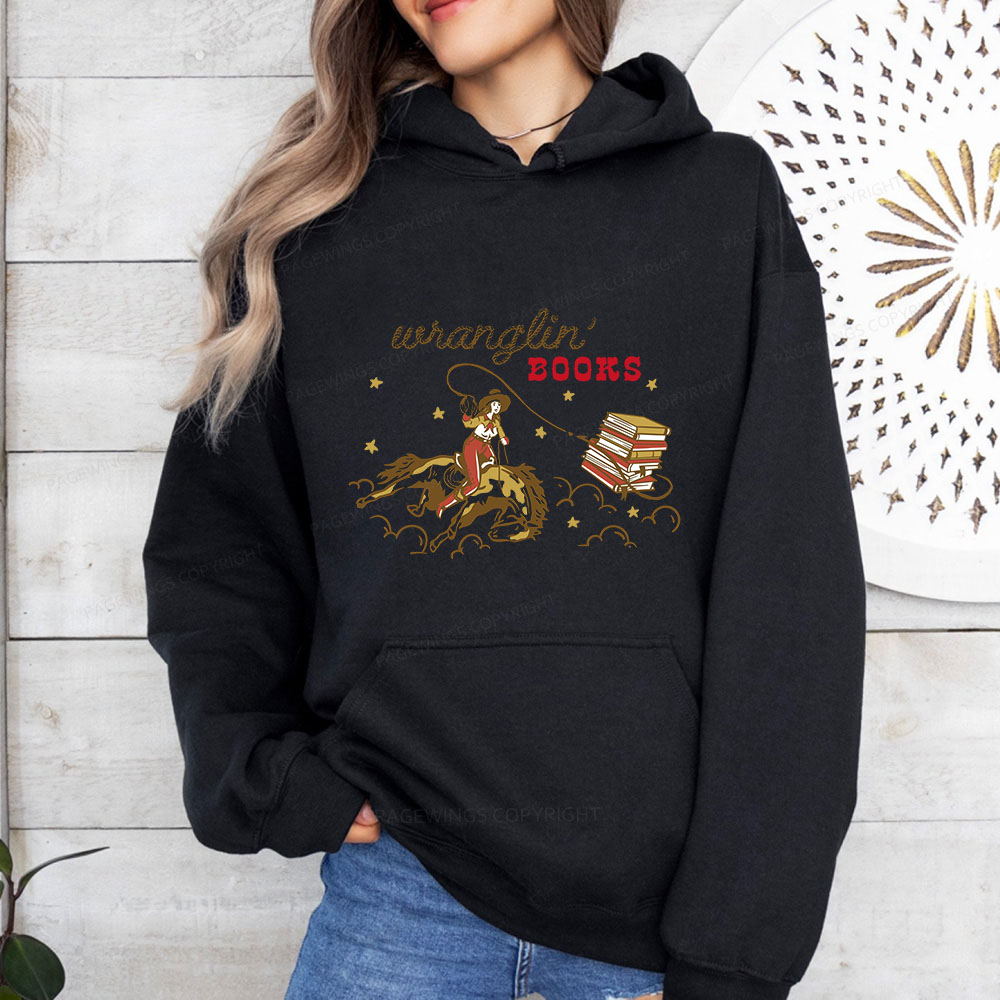 Pagewings Wranglin' Books Unisex Classic Hoodie