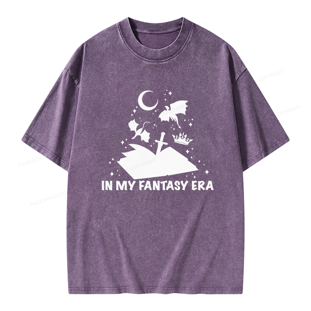 Pagewings In My Fantasy Era Unisex Washed T-shirt