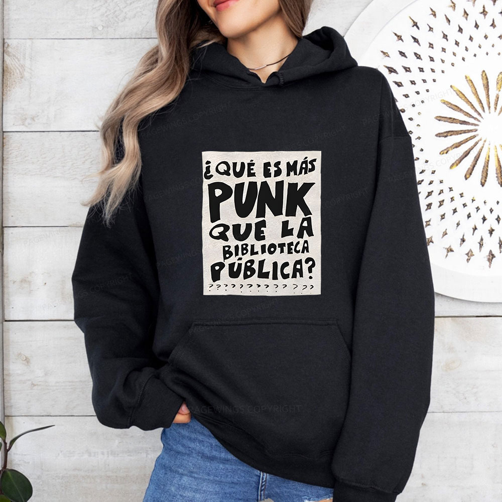 Pagewings What's More Punk Than The Public Library Unisex Classic Hoodie