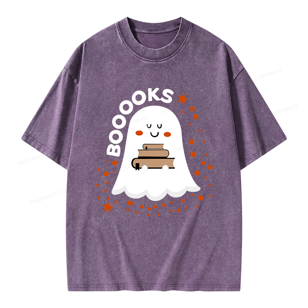 Pagewings Booooks Unisex Washed T-shirt