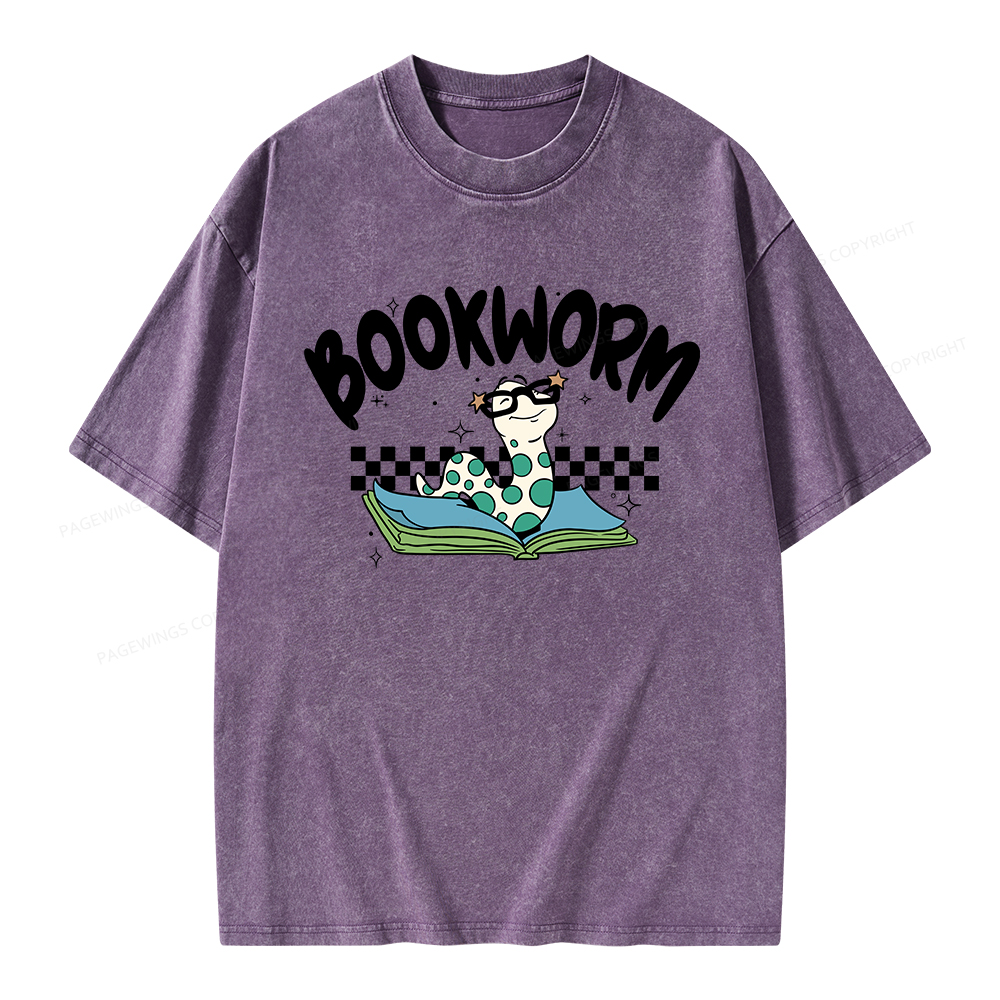 Pagewings Bookworm Unisex Washed T-shirt