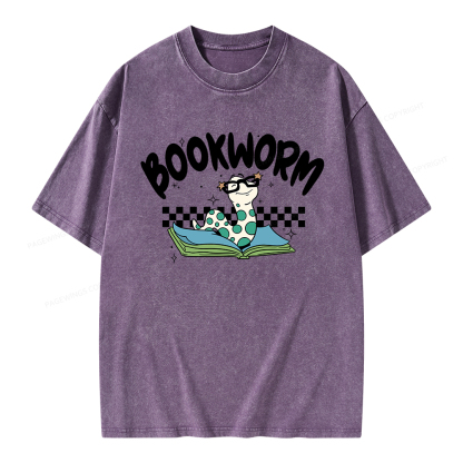Pagewings Bookworm Unisex Washed T-shirt