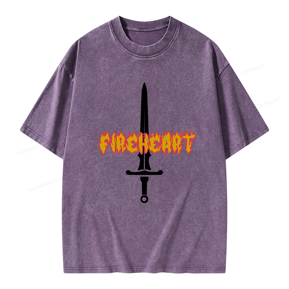Pagewings Fireheart Aelin The Thirteen Unisex Washed T-shirt