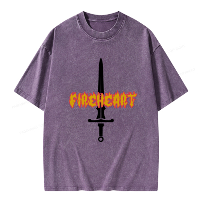 Pagewings Fireheart Aelin The Thirteen Unisex Washed T-shirt