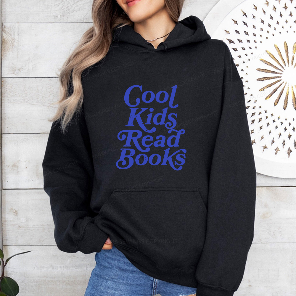 Pagewings Cool Kids Read Books Unisex Classic Hoodie