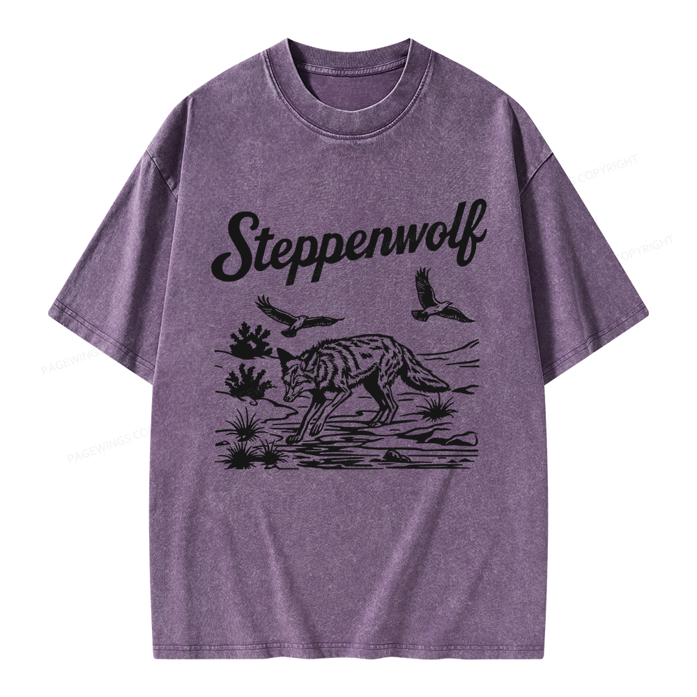 Pagewings Steppenwolf Unisex Washed T-shirt